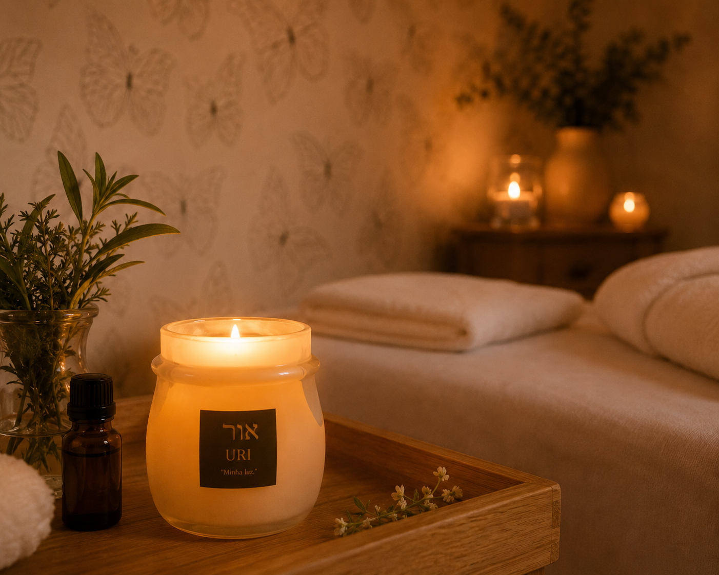 Massagem com Vela Uri